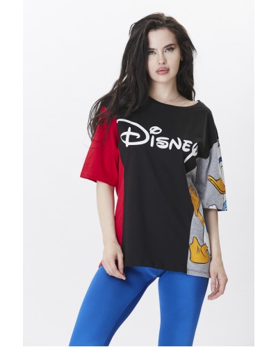 Disney Baskılı Siyah Tshirt 